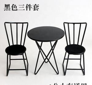 고품질 금 금속 인형 가구 1/6 가늠자 의자 및 테이블 - Product Image 4