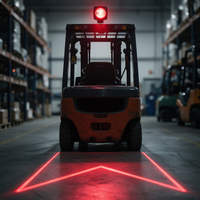Feu de signalisation de sécurité pour chariot élévateur/AGV en forme de flèche, LED rouge et bleue, indice de protection IP67, 12-100V, pour usage en usine/entrepôt