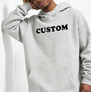 Sudadera con Capucha de Invierno Impermeable, Tejida, 100% Algodón, con Logotipo Personalizado Bordado, Talla Grande, con Bolsillo, Venta al Por Mayor - Product Image 2