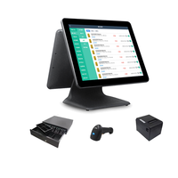 Nuevo Sistema POS Todo en Uno con Pantalla Táctil Capacitiva de 15 Pulgadas, Sistema Operativo Android/Linux, Wi-Fi 6, Garantía de 12 Meses para Supermercados