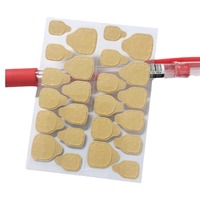 Colle à ongles en papier kraft, super adhésive, pelable, imperméable, taille extra large, jaune