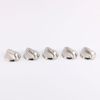 Bouton de commande de valve de gaz pour cuisinière, pièces de cuisinière en ABS nickelé, accessoire pour appareils électroménagers
