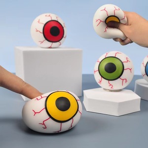 Regalos Promocionales, Pelota Antiestrés de TPR con Forma de Globo Ocular de Halloween, Rellena de Harina, Juguetes para Apretar y Aliviar el Estrés para Niños y Niñas - Product Image 4