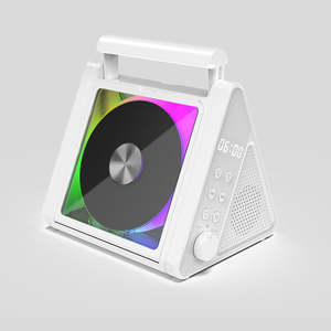 Reproductor de CD Portátil LED RGB Directo de Fábrica con Radio FM y Bluetooth, Ideal para el Hogar, Escritorio, Aprendizaje de Inglés, Regalo para Estudiantes - Product Image 6