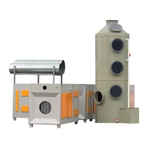 2023 New 304Stainless Steel Acid Mist Purification Tower Gas Scrubber FRP Waste Gas Scrubber