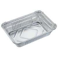 Barquette alimentaire jetable en aluminium, compatible four, pour cuisson, poulet rôti, tarte au fromage, emballage traiteur