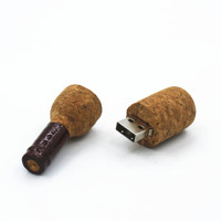 GAI-001 Meilleure vente Clé USB en forme de bouteille 8 Go Clé USB en bois écologique