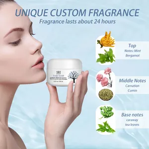 Nhãn hiệu riêng Biển Muối dầu gội đầu Tóc da đầu chà Exfoliator hương thảo Probiotic 2 in1scapl chà & dầu gội đầu