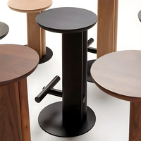 Tabouret de bar moderne de style designer pour hôtel, café, restaurant, salon, meubles de chaise de bar en bois massif