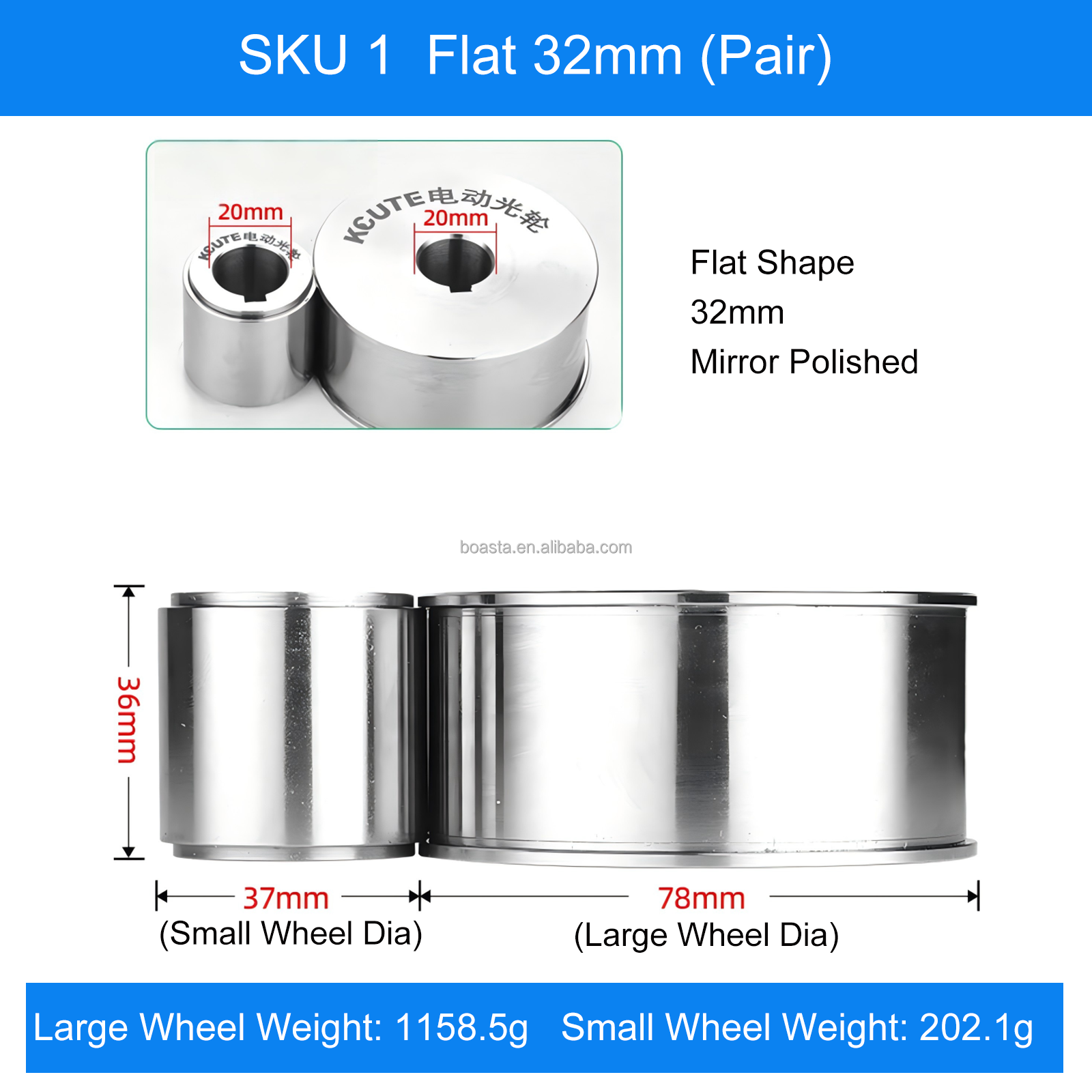 1. Piatto 32mm (Coppia)
