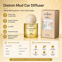Diffuseur de parfum coloré pour voiture, bouteille en verre 50 ml avec bouchon lune, étiquette personnalisée, parfum d'ambiance pour la maison, pour la vente au détail