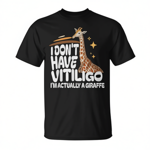Je ne souffre pas de vitiligo, je suis une girafe - T-shirt Journée de sensibilisation au vitiligo - Product Image 2