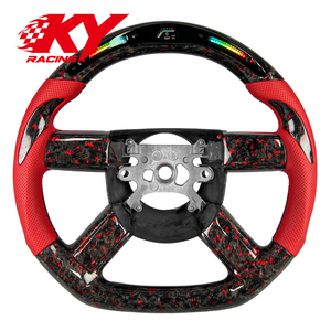 Volant de direction en fibre de carbone avec LED personnalisées pour Chrysler 300C 300 SRT SRT8 2004-2010 Dodge Challenger RT Charger SXT - Product Image 1