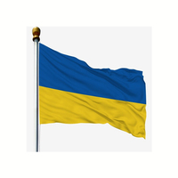 Drapeau de l'Ukraine (UKR) bleu et jaune 3x5 en polyester 100% en gros, en stock