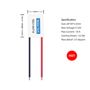 Módulo Peltier TEC1-<span class=keywords><strong>04710</strong></span> de Alta Calidad, 20*30mm, Oblea de Silicio, Enfriador Termoeléctrico para Refrigeración Eficiente de Semiconductores - Product Image 2