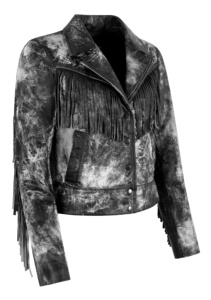 Chaqueta de Mujer Personalizada 100% Cuero Nappa Suave Blanco y Negro, Cierre YKK, Marca Privada OEM/ODM, Estilo Lujoso y Elegante - Product Image 2