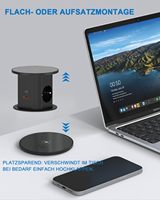 Prises de table industrielles et hospitalières escamotables avec chargement sans fil, 16A USB, normes UK EU US, vente en gros usine