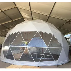 Outdoor Trade show tent 10M big pvc igloo geodesic glamping tents domos house wedding party round dome tent price event for sale
