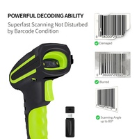 Escáner de Código de Barras 2D Inalámbrico Bluetooth JR 8020W con Base de Carga, Sensor Automático, Lector de Códigos QR para Sistema POS Express