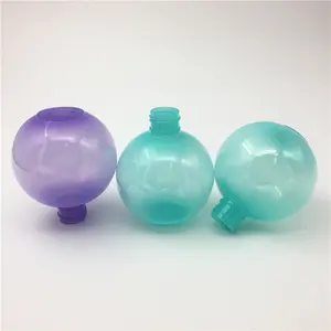 Hot selling 200ml Plastic round ball shape juice bottle, empty perfume bottle ball shape container