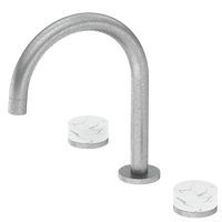 Nouveau robinet de salle de bain à double poignée brossé de luxe robinets en laiton montés sur bureau mitigeur pour salle de bain