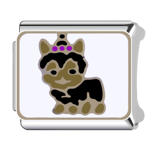 Wholesale Trendy Italian Heart Charm <b>Bracelet</b> Puppy Dog Breed Pet Lover Cartoon Cute Charms Links DIY Stainless Steel Jewelry - Product Image 5