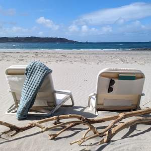 Silla de luna de aluminio ligera portátil premium personalizada, silla de <span class=keywords><strong>playa</strong></span> baja reclinable para acampar al aire libre, Picnic, piscina, <span class=keywords><strong>tumbona</strong></span> de arena - Product Image 6