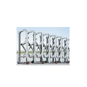 मजबूत टेलीस्कोपिक एल्यूमीनियम मिश्र धातु संरक्षक पार्किंग के लिए विस्तारित सुरक्षा बाड़ लगाना सार्वजनिक सुरक्षा भीड़ नियंत्रण - Product Image 2