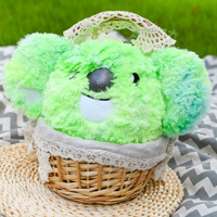 Mascotte en peluche sur mesure pour la faune, coloration Pantone personnalisée, présentoir compact pour les partenaires d'entreprises commerciales