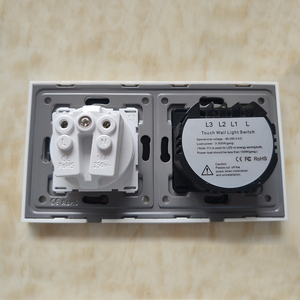 Interruptor táctil DE pared con <span class=keywords><strong>Sensor</strong></span> DE luz, 1/2/3 entradas, 1 vía, UE, FR, Polonia, Rusia, 16A, doble Triple toma eléctrica - Product Image 6
