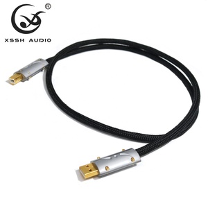 <span class=keywords><strong>Cable</strong></span> DE DATOS Audio Video Líneas XSSH DIY 6MM Dia. <span class=keywords><strong>Cable</strong></span> de <span class=keywords><strong>cable</strong></span> <span class=keywords><strong>USB</strong></span> 3,0 de extensión tipo A a tipo B DAC plateado OFC de 4 núcleos - Product Image 6