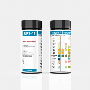 Bandelettes de test urinaire à 11 paramètres, <span class=keywords><strong>fonctionnement</strong></span> manuel, certifiées CE Classe II, pour usage hospitalier et domestique - Product Image 1