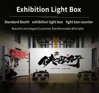 Caja de Luz LED Publicitaria Delgada y Personalizada, sin Marco, de Doble Cara, Iluminada, para Exposiciones y Uso Comercial