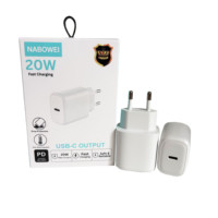 Adaptateur de charge rapide USB-C PD 20W en gros, chargeur mural TYPE C avec prise EU/US pour téléphones mobiles Samsung iPhone 18 17 16 15