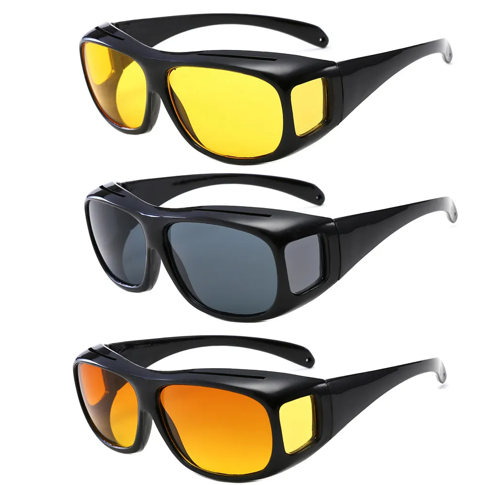 공장 가격 자동차 나이트 비전 선글라스 야간 운전 안경 드라이버 남여 태양 안경 UV 보호 선글라스