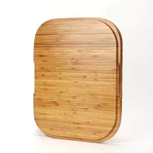 Bambu kesme tahtası mutfak doğrama tahtaları ile suyu oluk et peynir meyve sebze kasap kesme tahtası oyma panoları