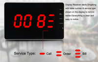 Système d'appel sans fil pour restaurant, sonnette de service intelligente, appel d'attente, buzzer de serveur, montre-pager avec tableau