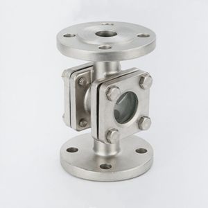 ステンレス鋼または炭素鋼製高圧フローサイトグラスインジケーター（流量計用）中国のOEM製品サプライヤーによるカスタマイズ - Product Image 1