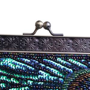 กระเป๋าคลัทช์สุดหรูของผู้หญิงกระเป๋ามีเลื่อมประดับลูกปัดสำหรับงานแต่งงานงานเลี้ยงพรอมกระเป๋าถือ - Product Image 6