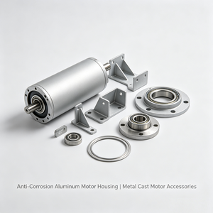 Carcasa de Motor de Aleación de Aluminio Anticorrosiva, Fundición a Presión, Mecanizado CNC, Accesorios de Motor Fundidos a Medida, Tratados con Ácido - Product Image 5