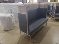 Mobilier de restaurant élégant Dimension sur mesure Sièges de cabine rembourrés à cadre en bois