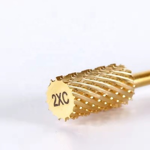 Brocas de carburo de tungsteno grandes doradas para taladro de uñas, accesorios para limas de uñas, herramienta de manicura para proveedores de salones - Product Image 3