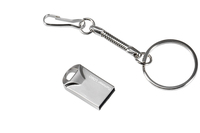 Memoria USB 2.0 Metálica con Llavero, 64gb 32gb 16gb, Personalizable con Logotipo, Mini Pendrive, Memoria USB, Venta al Por Mayor