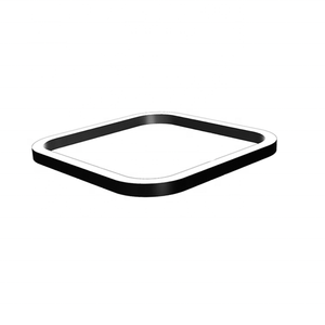 HLINEAR moderno LED semplice rettangolo curva credenza ciondolo plafoniera semplice lampadario per interno soggiorno commerciale piccolo - Product Image 5