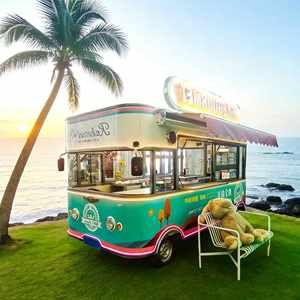 Горячая распродажа: Мобильный фудтрак с полной кухней, легко чистится, легко перемещается. Коммерческая тележка для еды на продажу. - Product Image 1