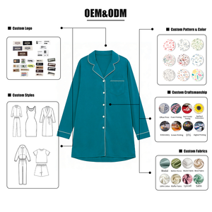 Camisón Informal para Mujer Hongbo, Camisones <span class=keywords><strong>de</strong></span> Manga Larga <span class=keywords><strong>de</strong></span> Marca Propia, Pijamas <span class=keywords><strong>de</strong></span> Verano para Mujer, Bonito Vestido <span class=keywords><strong>de</strong></span> Noche para Dormir - Product Image 5