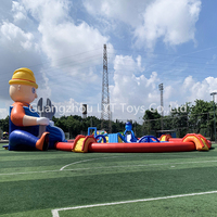 Parc aquatique gonflable géant pour enfants, toboggan aquatique extérieur, parcours d'obstacles pour adultes, usage commercial