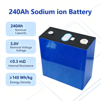 Batterie au sodium-ion 3,1 V 240 Ah neuve d'usine, cellule de batterie Na-ion basse température, 4000 cycles pour le stockage d'énergie