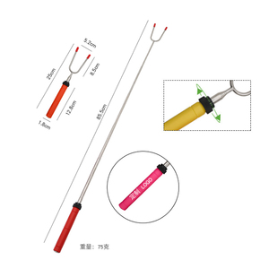 Ý Tưởng Sản Phẩm Mới <span class=keywords><strong>2025</strong></span> BBQ Công Cụ Marshmallow Rang Gậy Mở Dài Kim Loại Thịt Nướng Xiên Telescoping Smores BBQ Dforks - Product Image 2