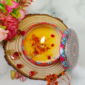 Vente en gros de bougies parfumées à la cire de soja séchée avec parfum floral Cadeau de <span class=keywords><strong>mariage</strong></span> d'invité Bougies aromatiques de luxe Bougies en boîte parfumée - Product Image 2